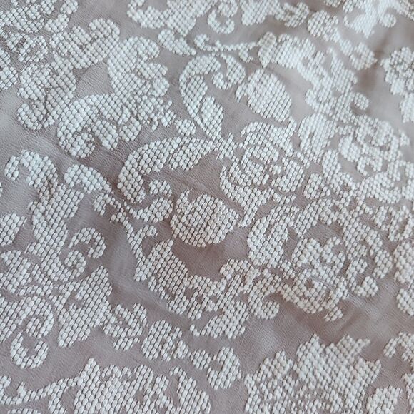 Closet. London Damask Taupe & Cream A-line Skirt - Picture 6 of 10